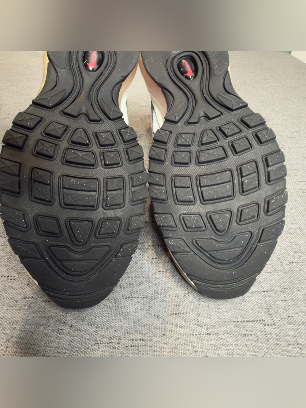 Nike Air Max 97 GS White Gray Red Running Shoes Youth Size 6Y Women 7.5 - Picture 10 of 10